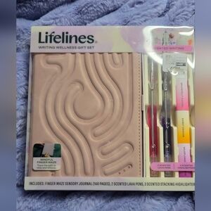 Lifeline Wellness Journal Gift Set with Finger Maze Scented Pens + Highlighter